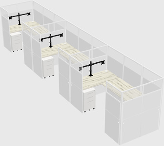 Cabine en u
