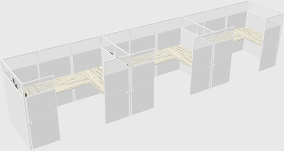 Cabine en u