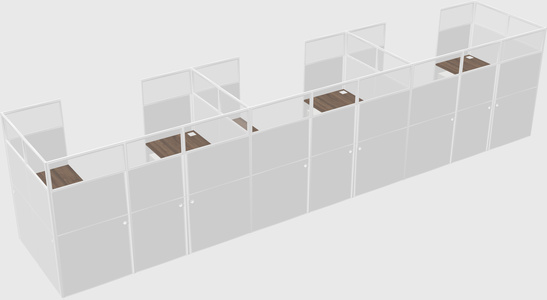 Cabine en u