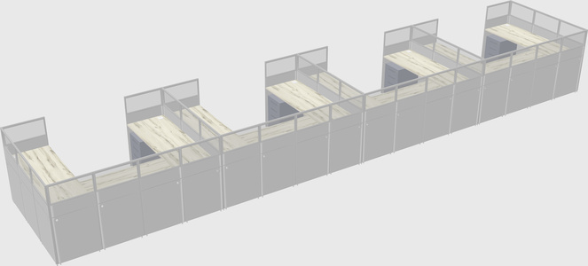 Cabine en u