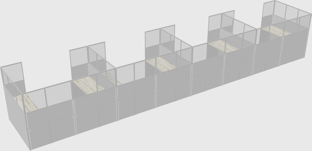 Cabine en u