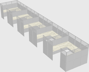 Cabine en u