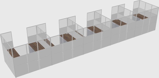 Cabine en u