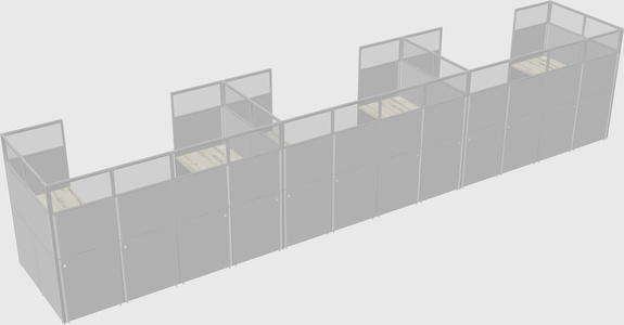 Cabine en u