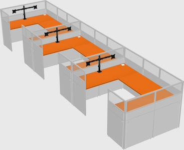 Cabine en u