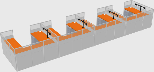 Cabine en u