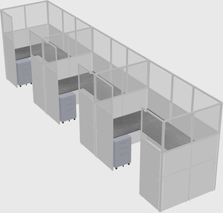 Cabine en u