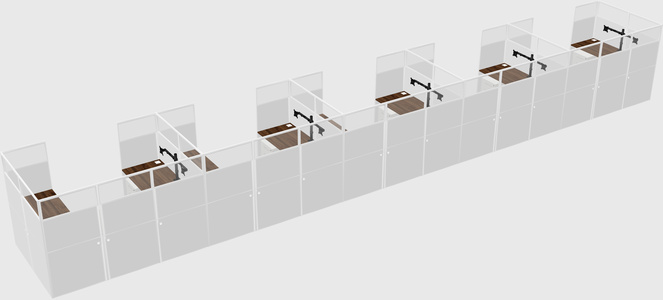 Cabine en u