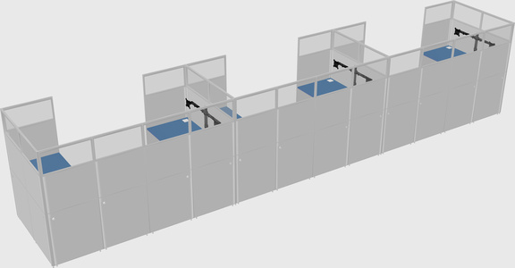 Cabine en u