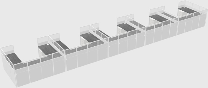 Cabine en u