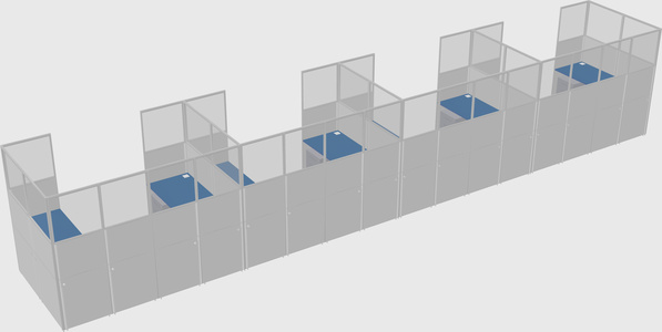 Cabine en u
