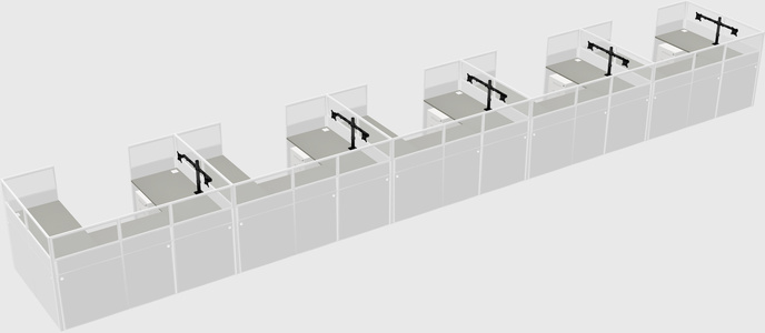 Cabine en u