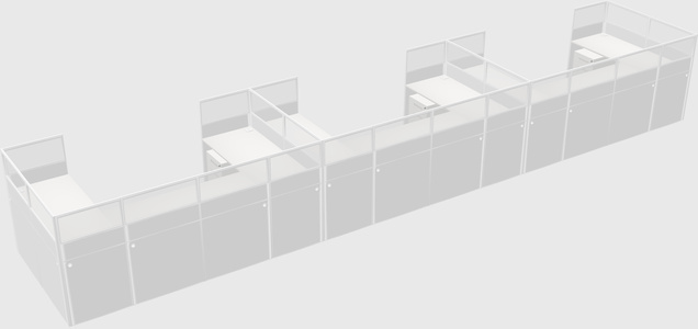 Cabine en u