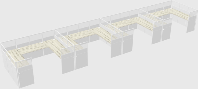 Cabine en u