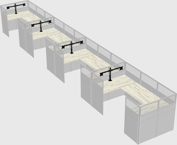Cabine en u