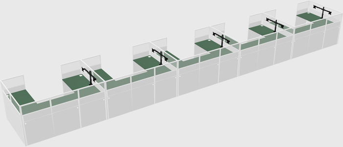 Cabine en u