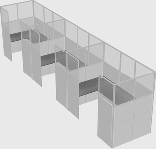 Cabine en u