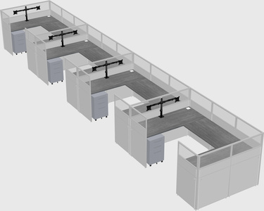 Cabine en u