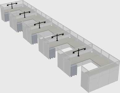 Cabine en u