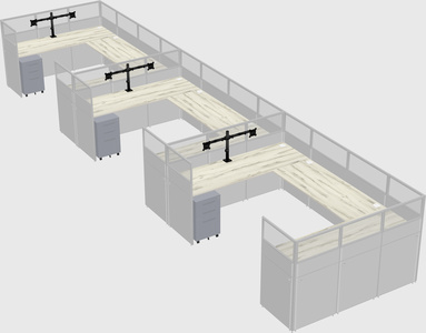 Cabine en u