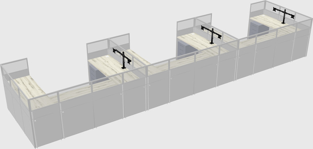 Cabine en u