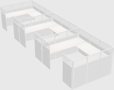 Cabine en u