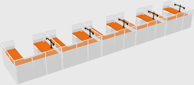 Cabine en u