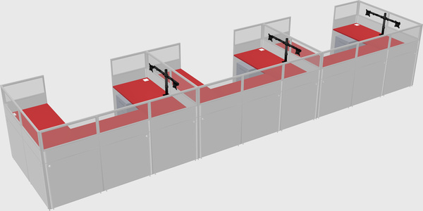 Cabine en u
