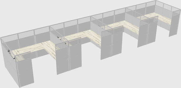 Cabine en u