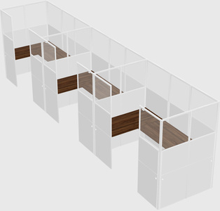 Cabine en u