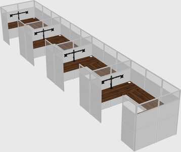 Cabine en u