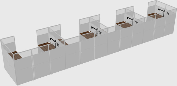 Cabine en u
