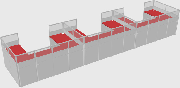 Cabine en u