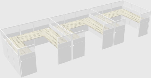 Cabine en u