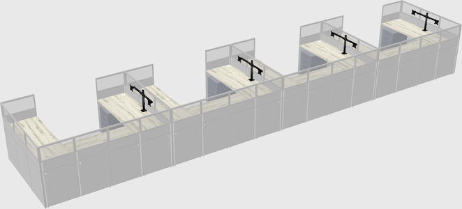 Cabine en u