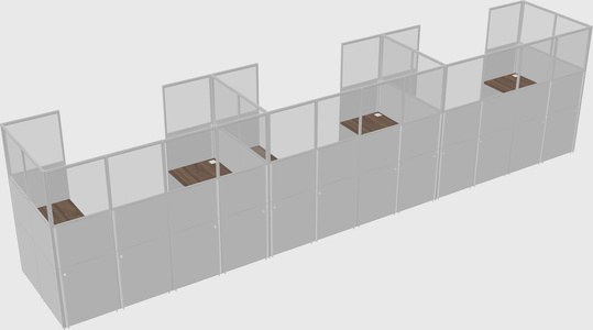Cabine en u