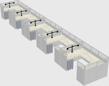 Cabine en u