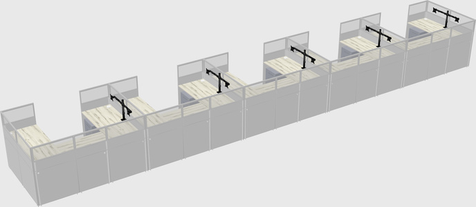 Cabine en u