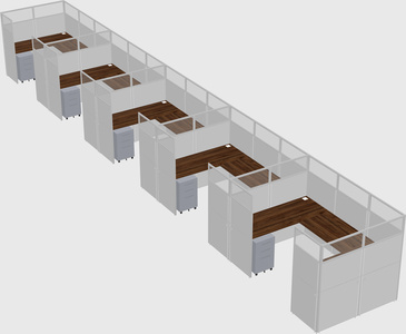 Cabine en u