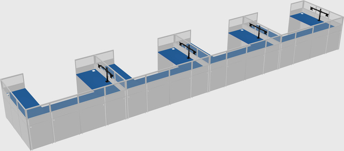Cabine en u