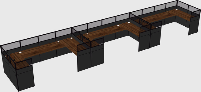 Cabine en u