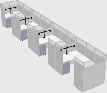 Cabine en u
