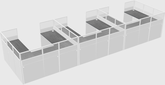 Cabine en u