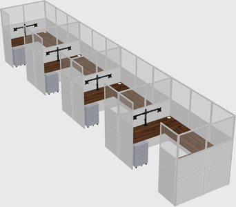 Cabine en u