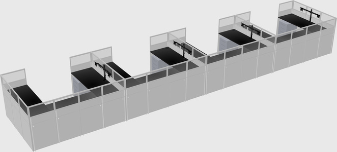 Cabine en u