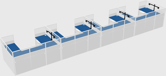 Cabine en u