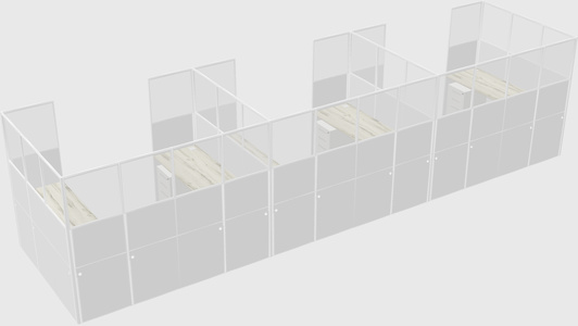 Cabine en u
