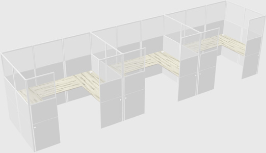 Cabine en u