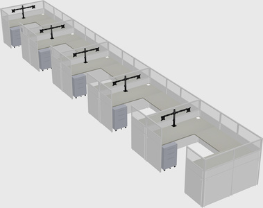 Cabine en u