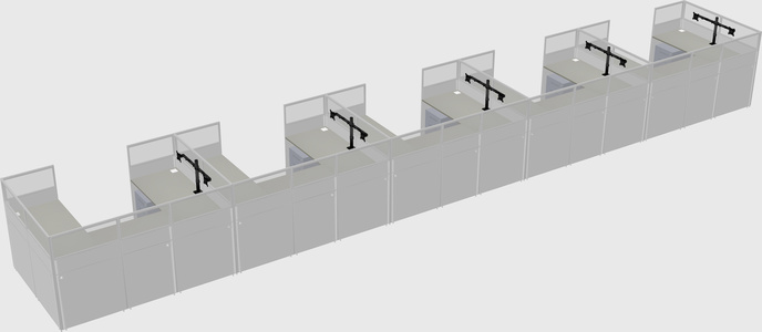Cabine en u
